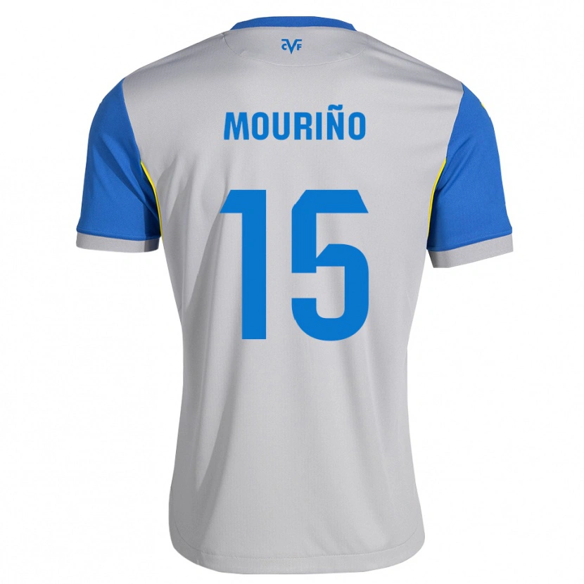 Danxen Uomo Maglia Santiago Mouriño #15 Blu Schiarente Grigio Kit Gara Away 2026/27 Maglietta