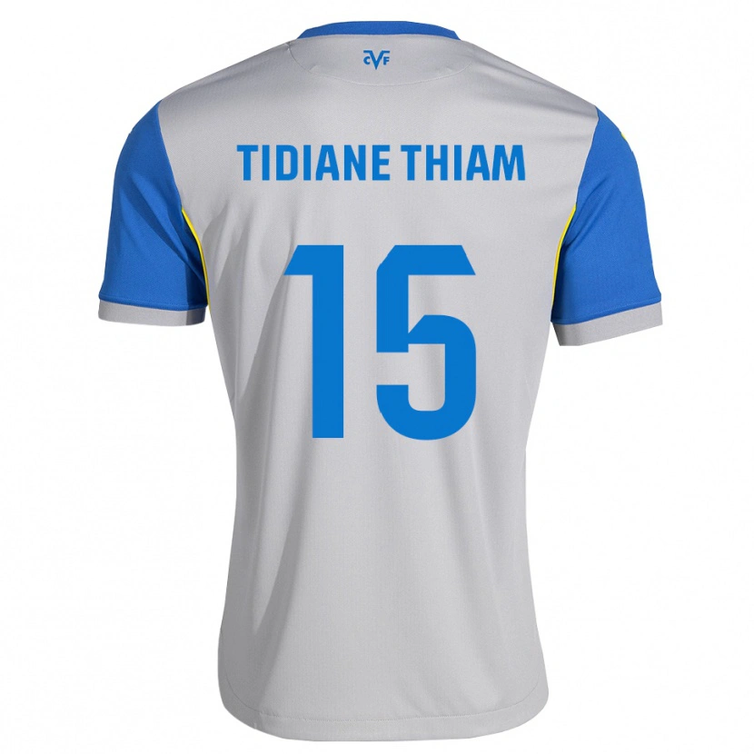 Danxen Uomo Maglia Cheikh Tidiane Thiam #15 Blu Schiarente Grigio Kit Gara Away 2026/27 Maglietta