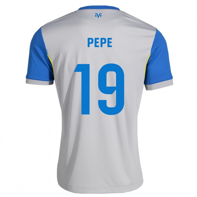 Danxen Uomo Maglia Nicolas Pépé #19 Blu Schiarente Grigio Kit Gara Away 2026/27 Maglietta