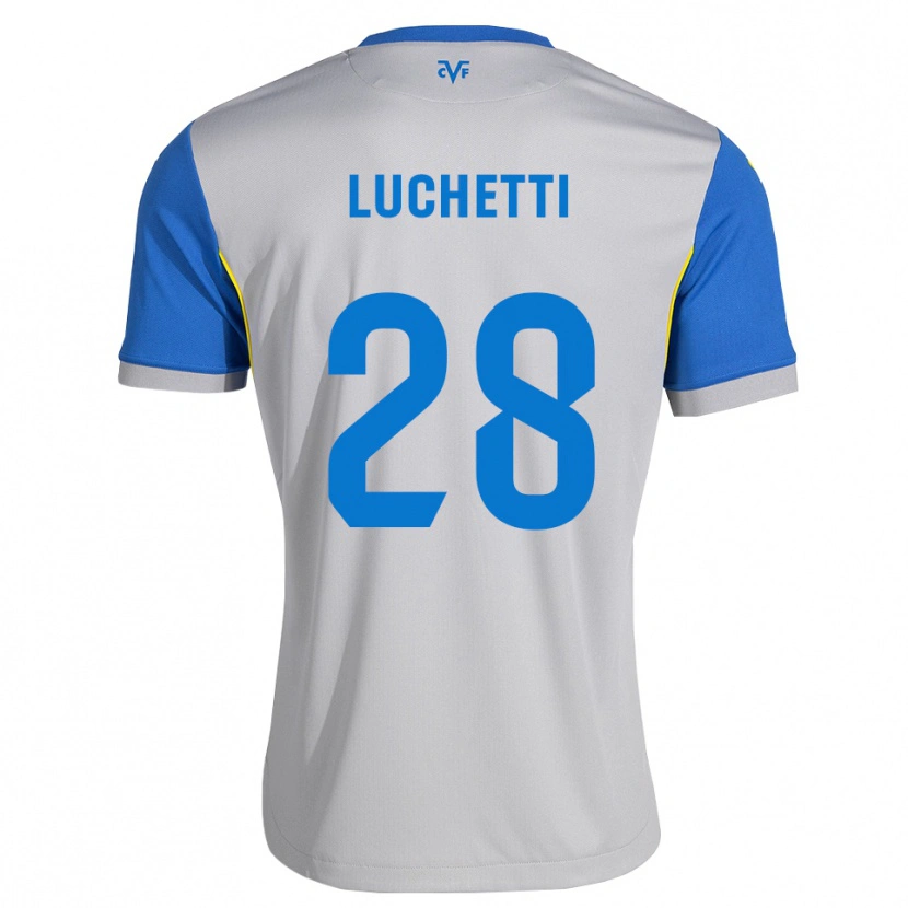 Danxen Uomo Maglia Danilo Luchetti #28 Blu Schiarente Grigio Kit Gara Away 2026/27 Maglietta