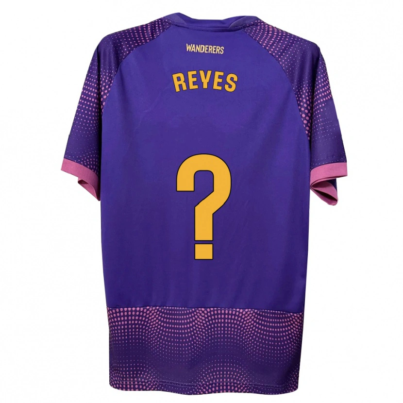 Danxen Uomo Maglia Pablo Reyes #0 Viola Bianco Rosa Kit Gara Away 2026/27 Maglietta