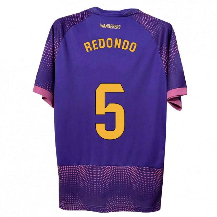 Danxen Uomo Maglia Federico Redondo #5 Viola Bianco Rosa Kit Gara Away 2026/27 Maglietta