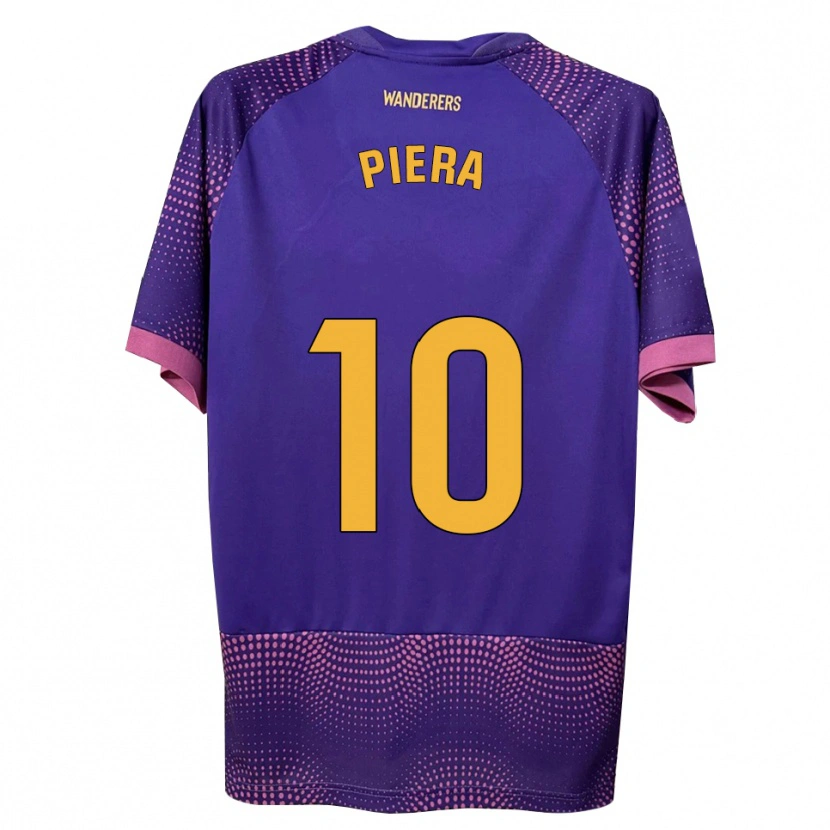 Danxen Uomo Maglia Juan Piera #10 Viola Bianco Rosa Kit Gara Away 2026/27 Maglietta