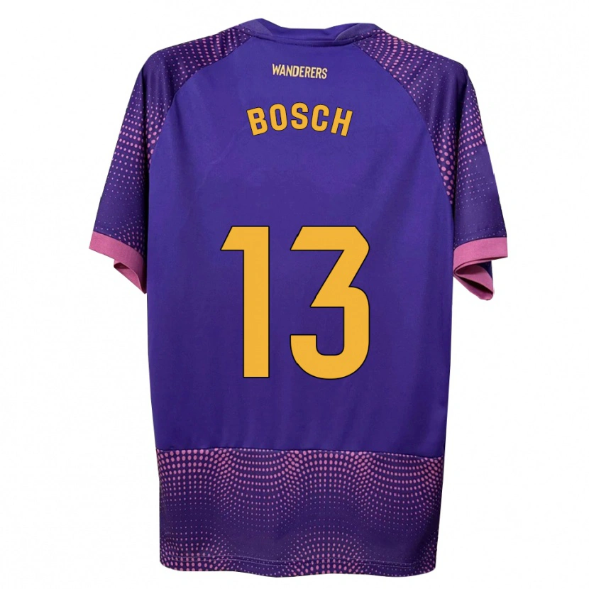 Danxen Uomo Maglia Owen Bosch #13 Viola Bianco Rosa Kit Gara Away 2026/27 Maglietta