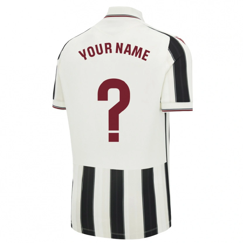 Danxen Uomo Maglia Il Tuo Nome #0 Nero Bianco Rosso Kit Gara Away 2026/27 Maglietta
