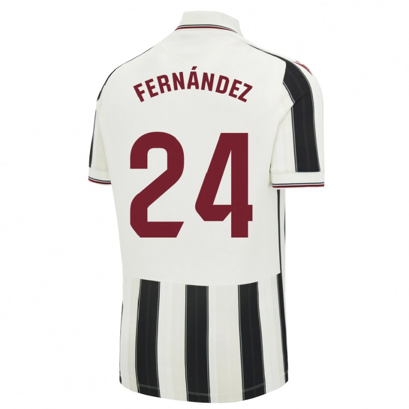 Danxen Uomo Maglia Thiago Fernández #24 Nero Bianco Rosso Kit Gara Away 2026/27 Maglietta