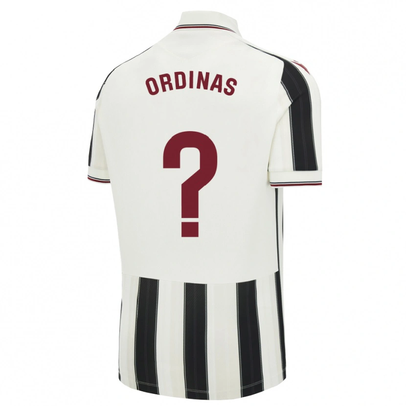 Danxen Uomo Maglia Matías Ordinas #0 Nero Bianco Rosso Kit Gara Away 2026/27 Maglietta
