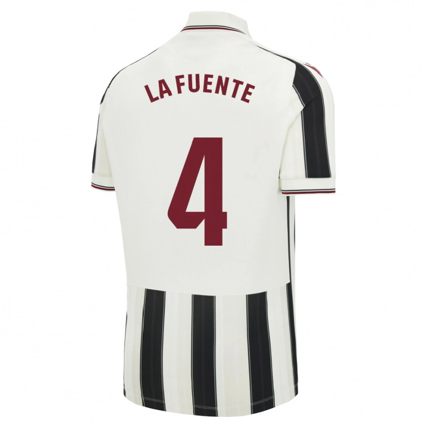 Danxen Uomo Maglia Adrián Dela #4 Nero Bianco Rosso Kit Gara Away 2026/27 Maglietta