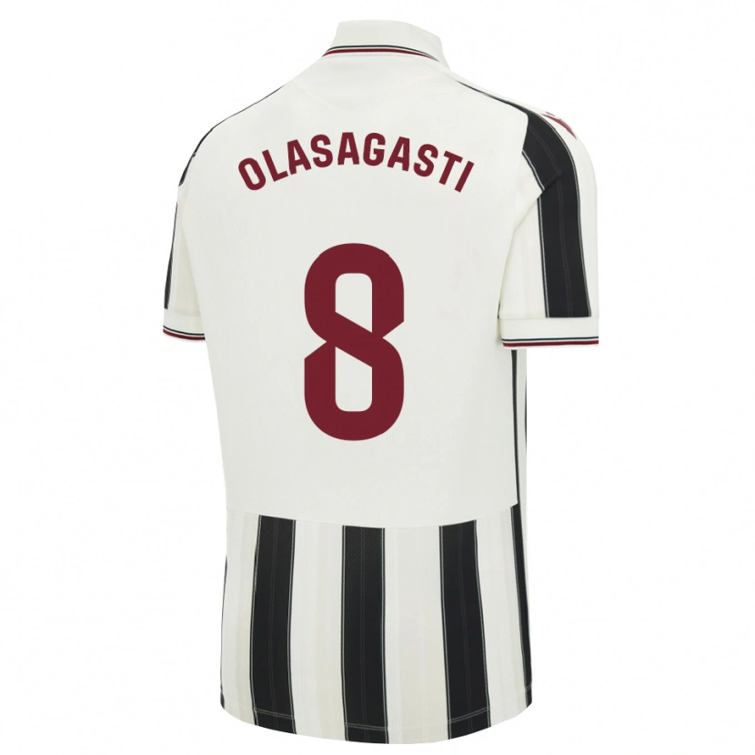 Danxen Uomo Maglia Jon Ander Olasagasti #8 Nero Bianco Rosso Kit Gara Away 2026/27 Maglietta