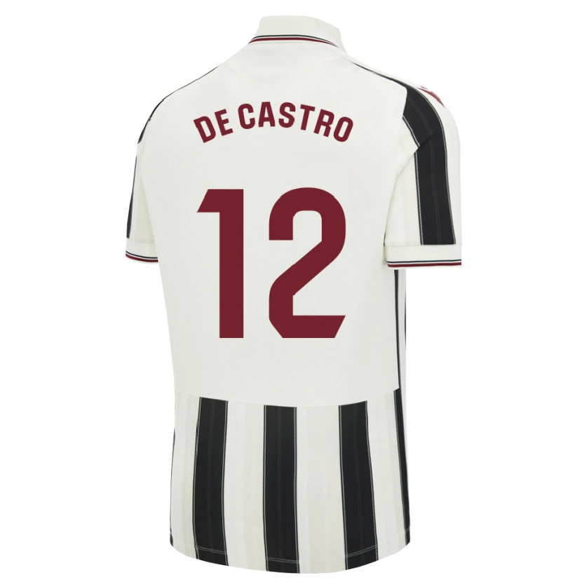 Danxen Uomo Maglia Asier De Castro #12 Nero Bianco Rosso Kit Gara Away 2026/27 Maglietta