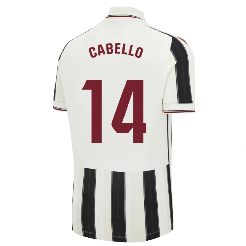 Danxen Uomo Maglia Jorge Cabello #14 Nero Bianco Rosso Kit Gara Away 2026/27 Maglietta