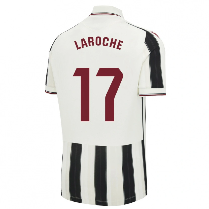 Danxen Uomo Maglia Xavier Laroche #17 Nero Bianco Rosso Kit Gara Away 2026/27 Maglietta