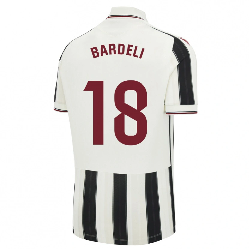 Danxen Uomo Maglia Enzo Bardeli #18 Nero Bianco Rosso Kit Gara Away 2026/27 Maglietta