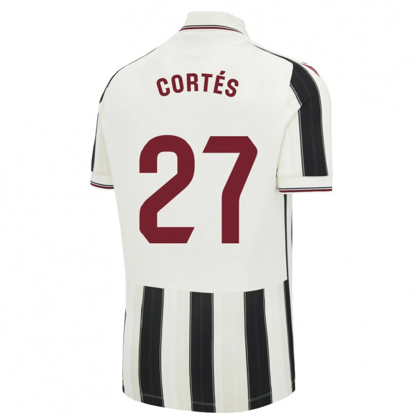 Danxen Uomo Maglia Paco Cortés #27 Nero Bianco Rosso Kit Gara Away 2026/27 Maglietta