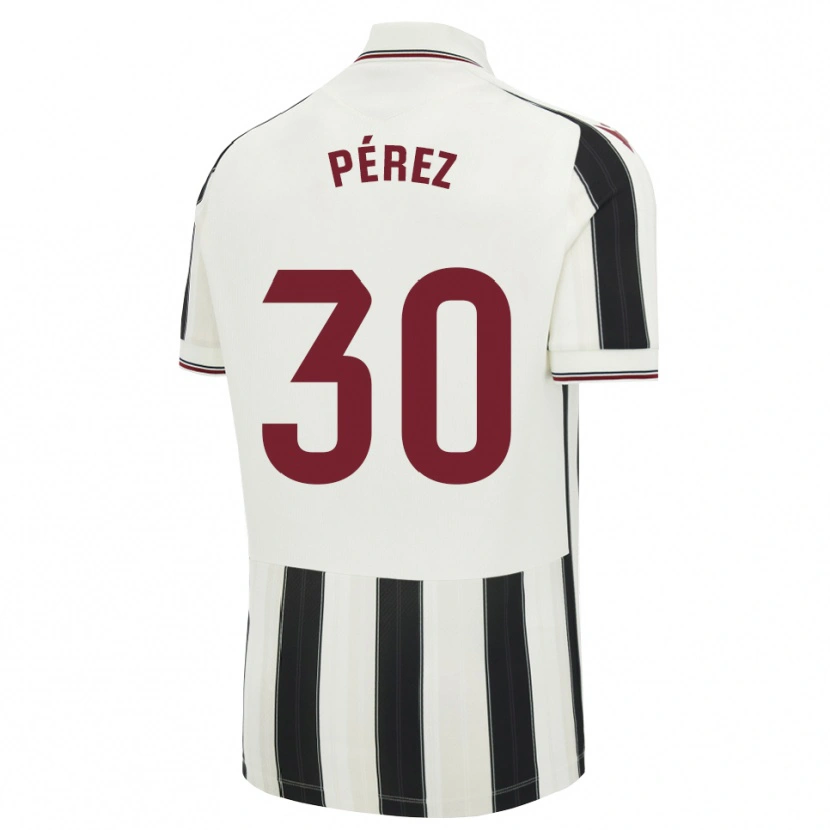 Danxen Uomo Maglia Luismi Pérez #30 Nero Bianco Rosso Kit Gara Away 2026/27 Maglietta