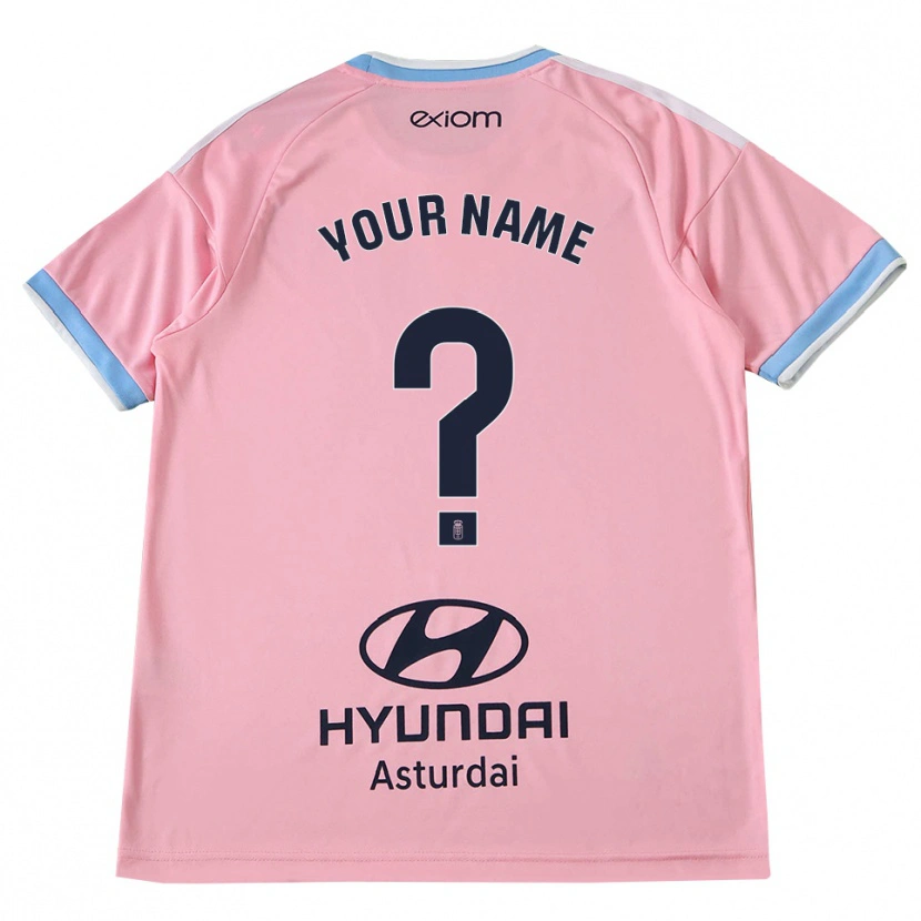 Danxen Uomo Maglia Il Tuo Nome #0 Blu Fiordaliso Rosa Kit Gara Away 2026/27 Maglietta