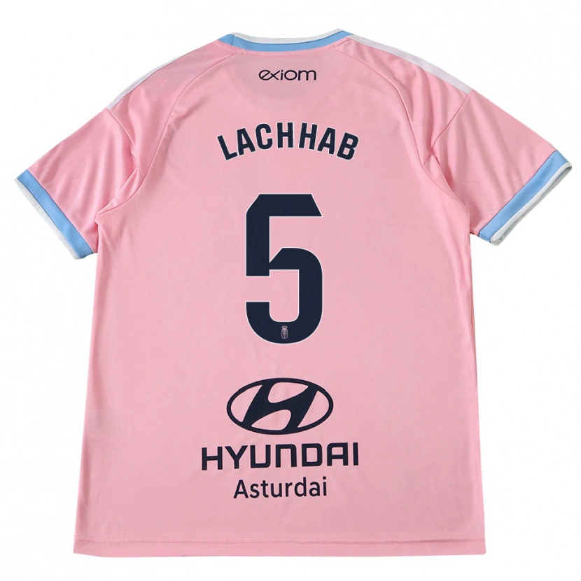 Danxen Uomo Maglia Youness Lachhab #5 Blu Fiordaliso Rosa Kit Gara Away 2026/27 Maglietta