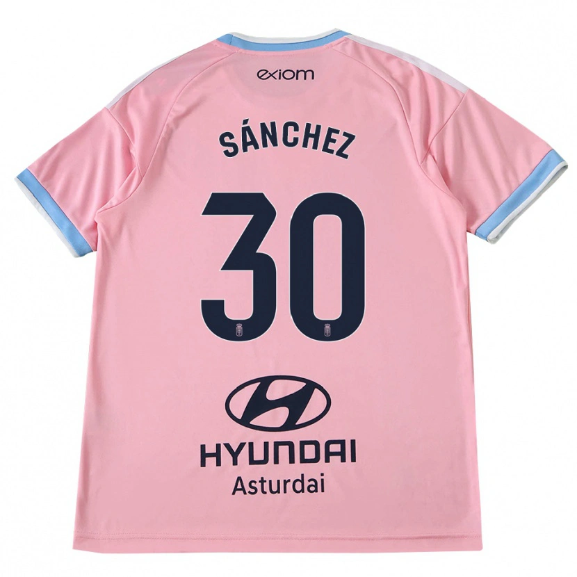 Danxen Uomo Maglia Marcos Sánchez #30 Blu Fiordaliso Rosa Kit Gara Away 2026/27 Maglietta