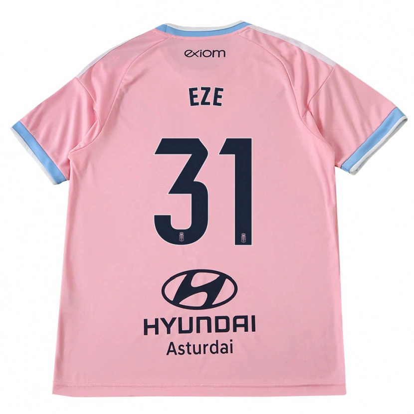 Danxen Uomo Maglia Chukwuma Eze #31 Blu Fiordaliso Rosa Kit Gara Away 2026/27 Maglietta