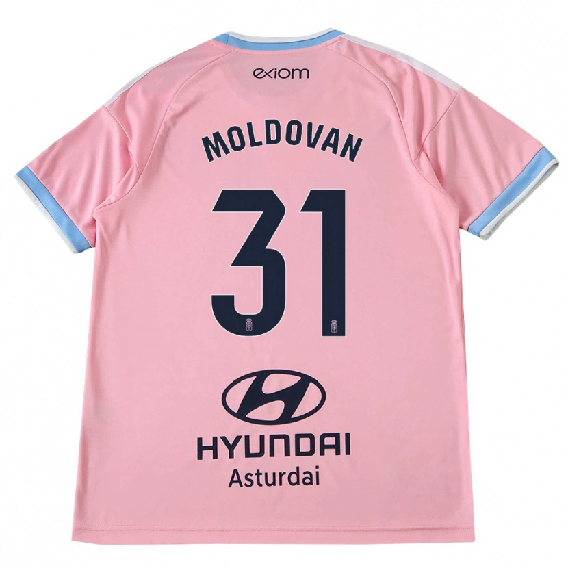 Danxen Uomo Maglia Horațiu Moldovan #31 Blu Fiordaliso Rosa Kit Gara Away 2026/27 Maglietta