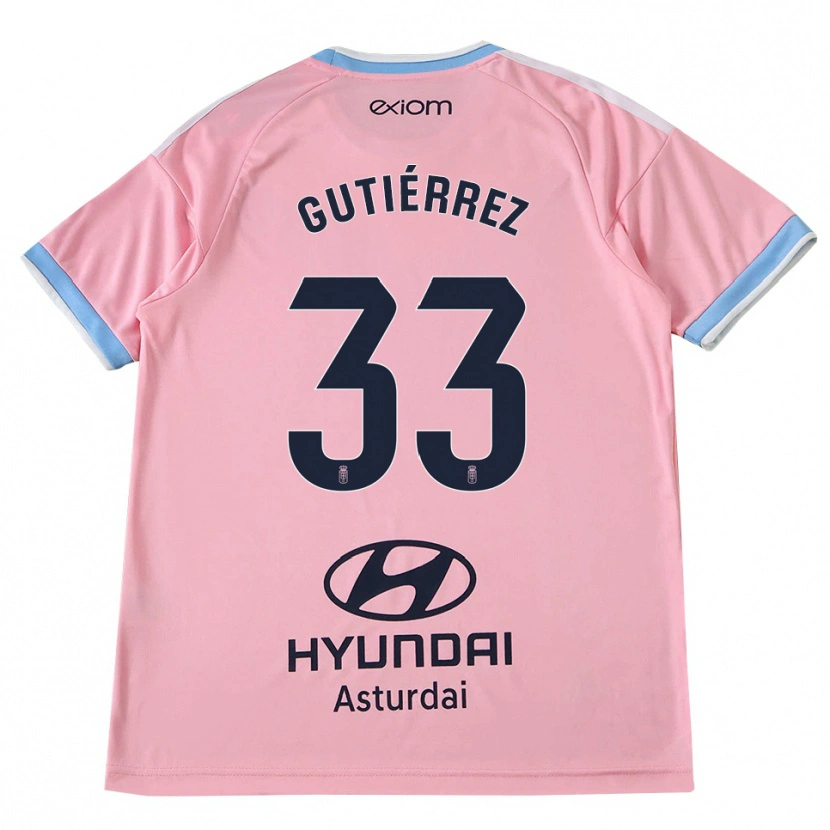 Danxen Uomo Maglia Raúl Gutiérrez #33 Blu Fiordaliso Rosa Kit Gara Away 2026/27 Maglietta