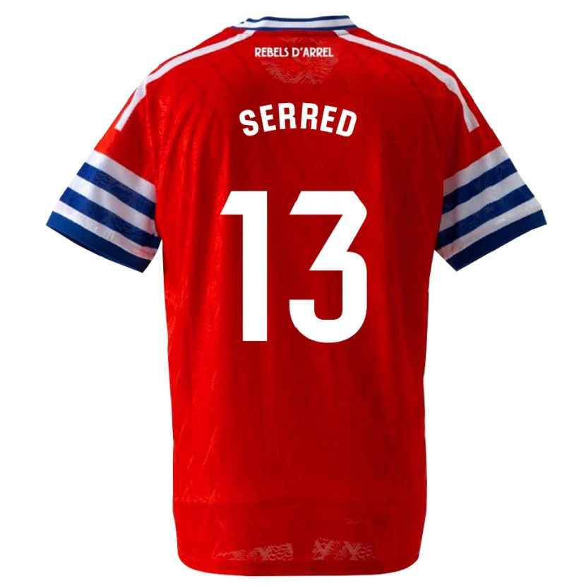 Danxen Uomo Maglia Llorenç Serred #13 Blu Reale Rosso Kit Gara Away 2026/27 Maglietta