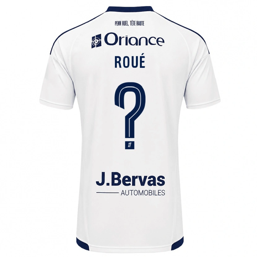 Danxen Uomo Maglia Eugénie Roué #0 Navy Bianco Kit Gara Away 2026/27 Maglietta