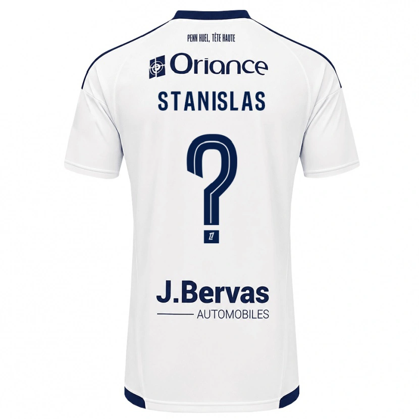 Danxen Uomo Maglia Lohys Stanislas #0 Navy Bianco Kit Gara Away 2026/27 Maglietta