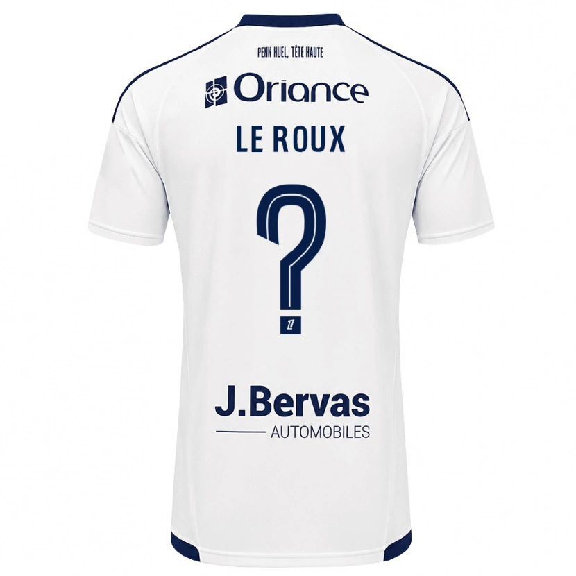 Danxen Uomo Maglia Antonia Le Roux #0 Navy Bianco Kit Gara Away 2026/27 Maglietta
