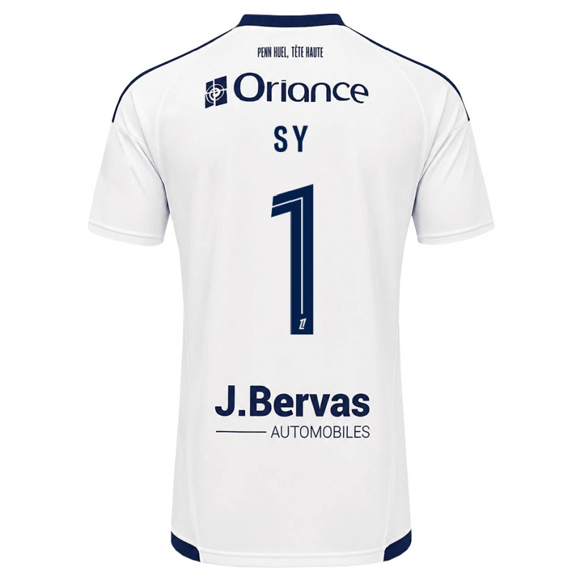 Danxen Uomo Maglia Seydou Sy #1 Navy Bianco Kit Gara Away 2026/27 Maglietta