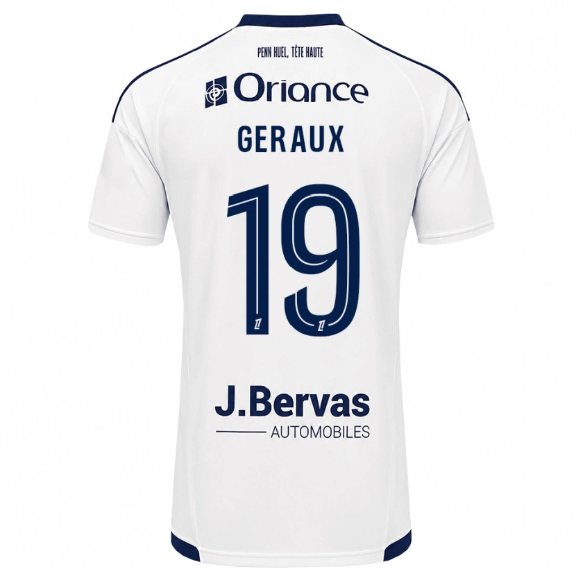 Danxen Uomo Maglia Noan Geraux #19 Navy Bianco Kit Gara Away 2026/27 Maglietta