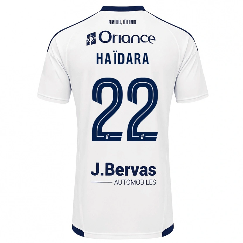 Danxen Uomo Maglia Massadio Haidara #22 Navy Bianco Kit Gara Away 2026/27 Maglietta