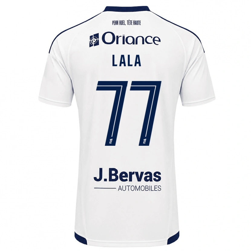 Danxen Uomo Maglia Kenny Lala #77 Navy Bianco Kit Gara Away 2026/27 Maglietta