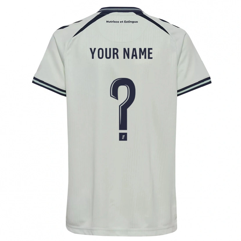 Danxen Uomo Maglia Il Tuo Nome #0 Blu Notte Bianco Kit Gara Away 2026/27 Maglietta
