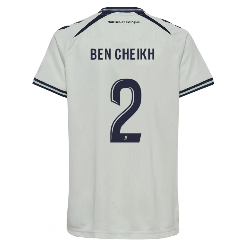 Danxen Uomo Maglia Ayman Ben Cheikh #2 Blu Notte Bianco Kit Gara Away 2026/27 Maglietta