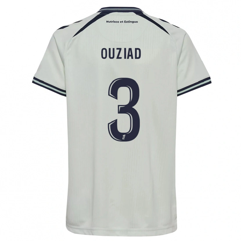 Danxen Uomo Maglia Djibril Ouziad #3 Blu Notte Bianco Kit Gara Away 2026/27 Maglietta