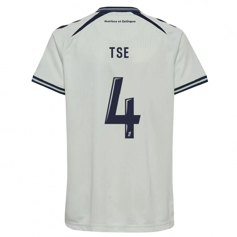 Danxen Uomo Maglia Élisabeth Tsé #4 Blu Notte Bianco Kit Gara Away 2026/27 Maglietta
