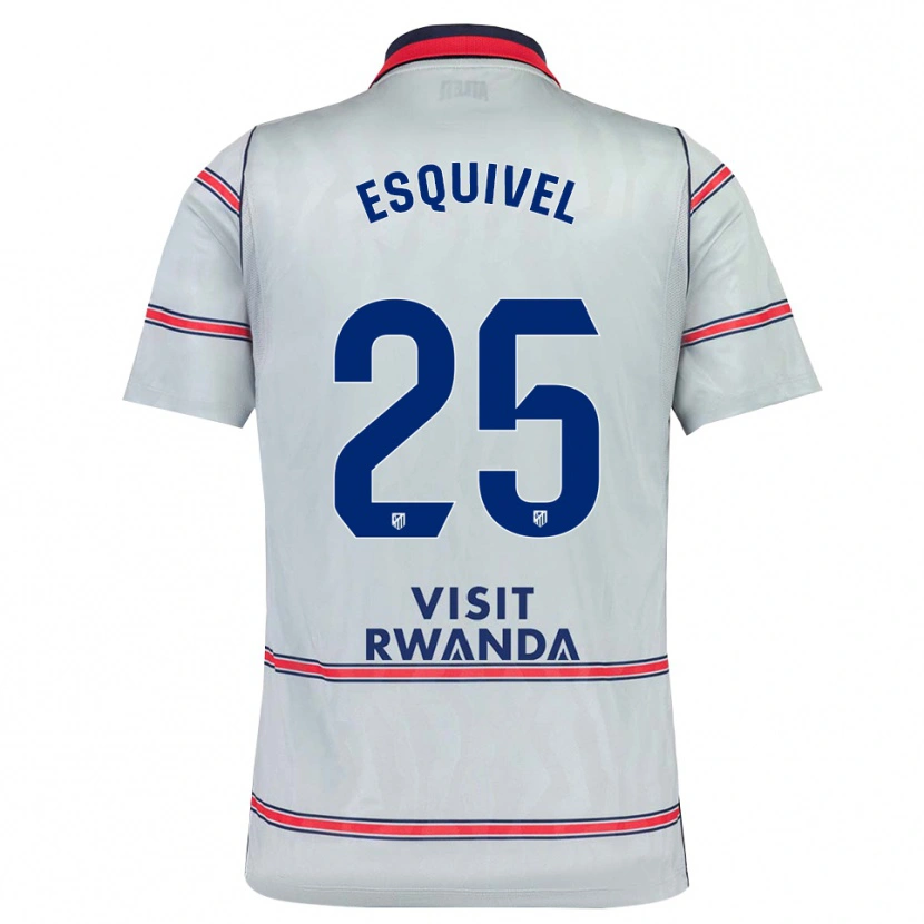 Danxen Uomo Maglia Salvi Esquivel #25 Grigio Rosso Blu Navy Kit Gara Third 2026/27 Maglietta