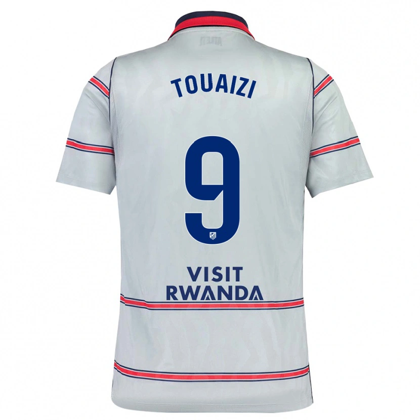Danxen Uomo Maglia Nabil Touaizi #9 Grigio Rosso Blu Navy Kit Gara Third 2026/27 Maglietta