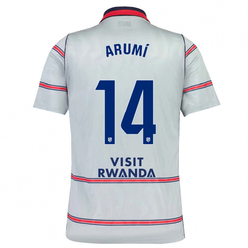 Danxen Uomo Maglia Joel Arumí #14 Grigio Rosso Blu Navy Kit Gara Third 2026/27 Maglietta