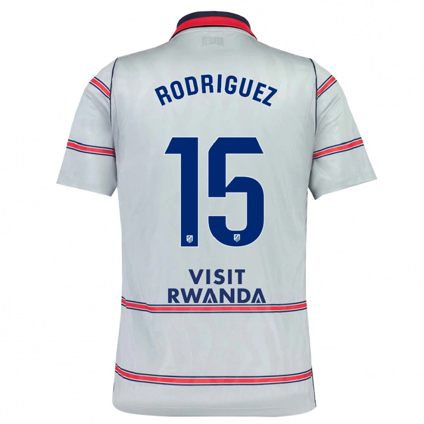 Danxen Uomo Maglia Cinta Rodríguez #15 Grigio Rosso Blu Navy Kit Gara Third 2026/27 Maglietta