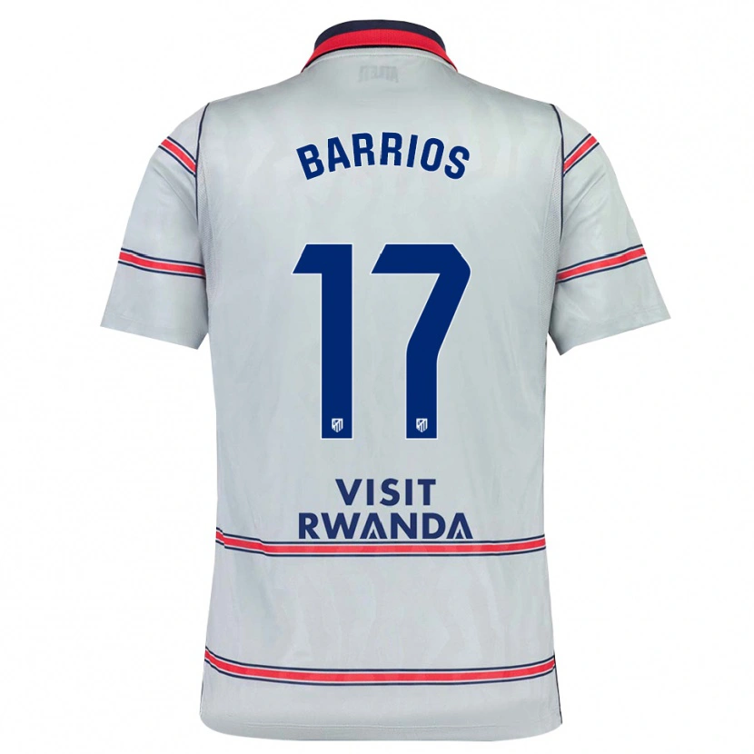 Danxen Uomo Maglia Jesus Barrios #17 Grigio Rosso Blu Navy Kit Gara Third 2026/27 Maglietta
