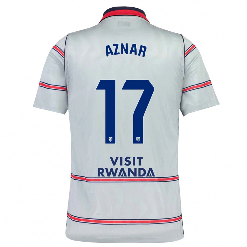 Danxen Uomo Maglia Javi Aznar #17 Grigio Rosso Blu Navy Kit Gara Third 2026/27 Maglietta