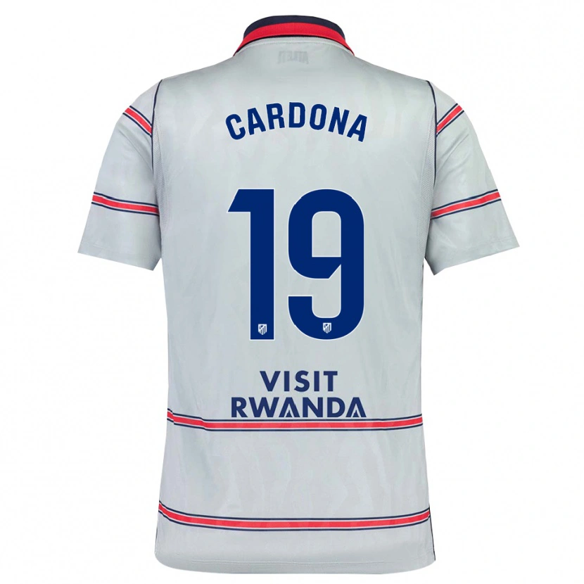 Danxen Uomo Maglia Marta Cardona #19 Grigio Rosso Blu Navy Kit Gara Third 2026/27 Maglietta