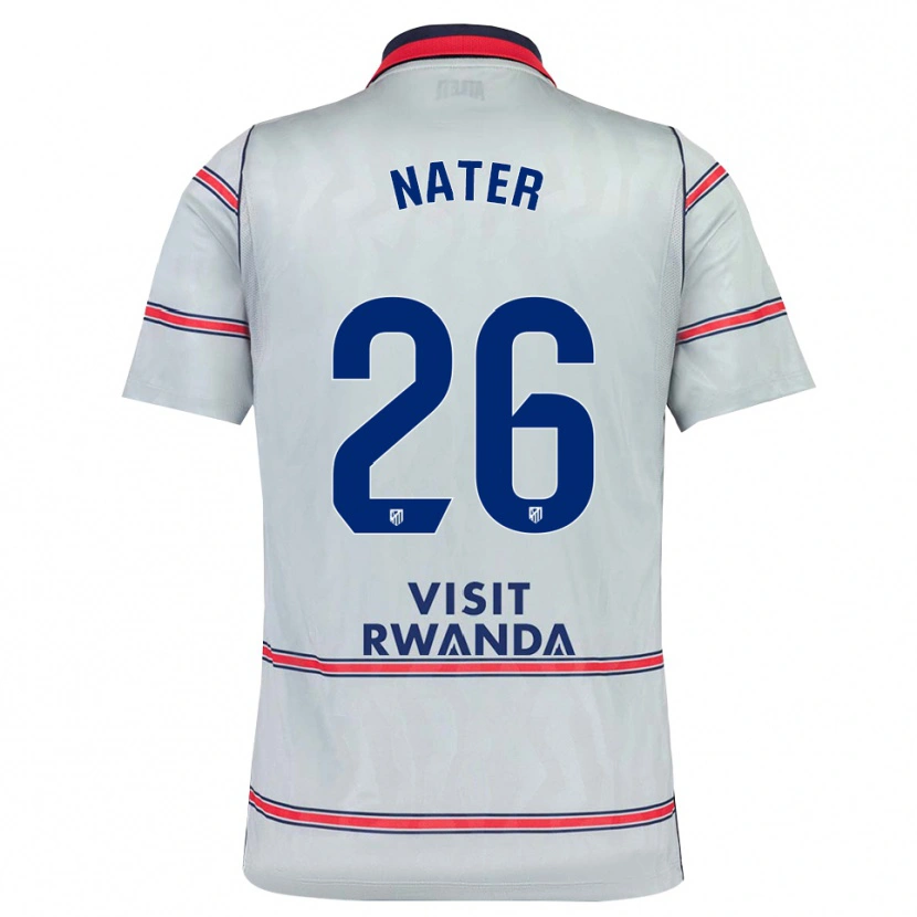 Danxen Uomo Maglia Silvano Nater #26 Grigio Rosso Blu Navy Kit Gara Third 2026/27 Maglietta