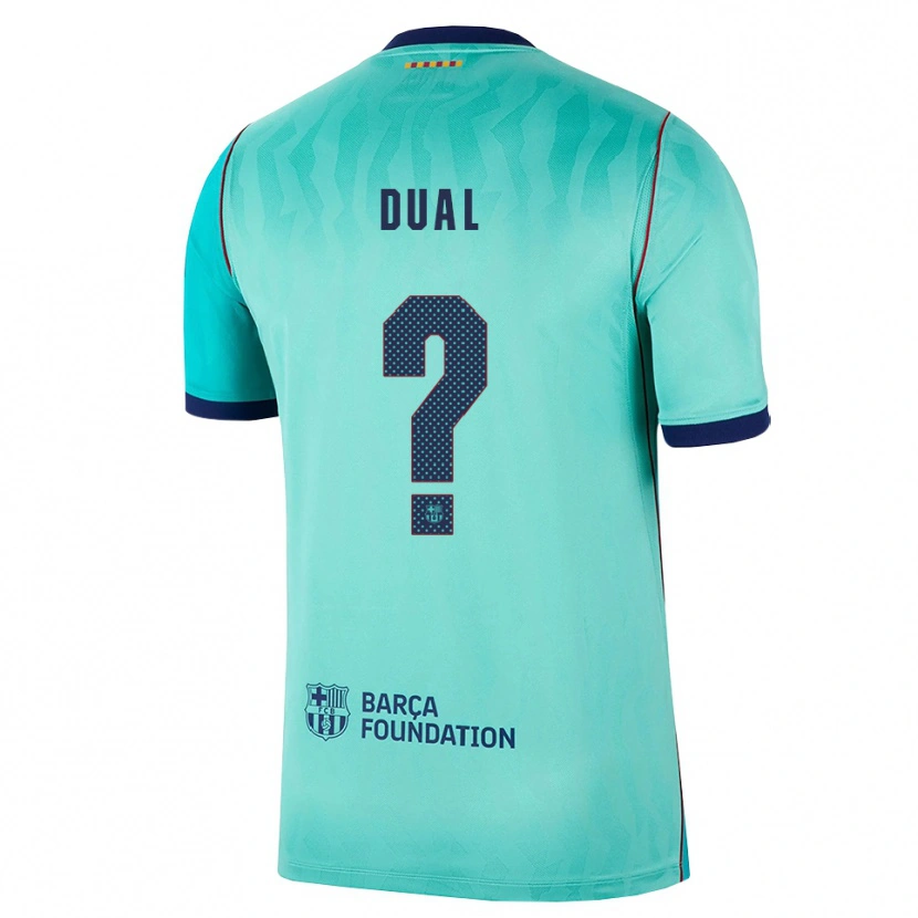 Danxen Uomo Maglia Wesley Dual #0 Acquamarina Turchese Scuro Blu Reale Kit Gara Third 2026/27 Maglietta