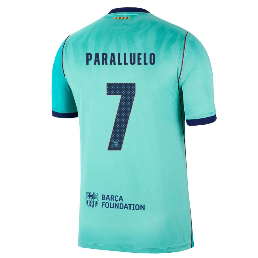 Danxen Uomo Maglia Salma Paralluelo #7 Acquamarina Turchese Scuro Blu Reale Kit Gara Third 2026/27 Maglietta