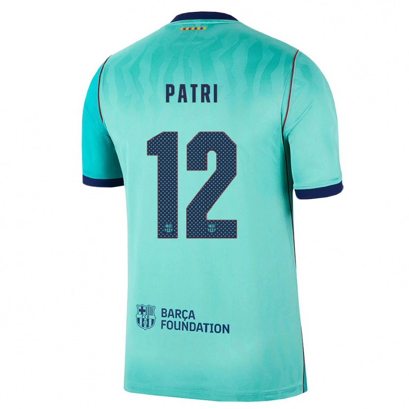 Danxen Uomo Maglia Patricia Guijarro #12 Acquamarina Turchese Scuro Blu Reale Kit Gara Third 2026/27 Maglietta