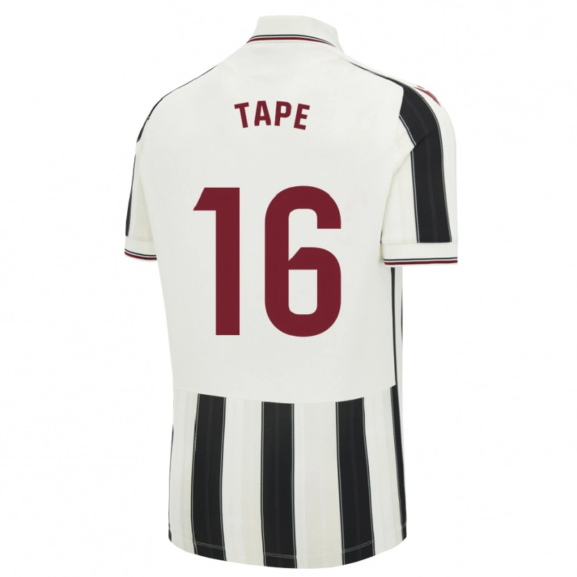 Danxen Uomo Maglia Axel Tape #16 Nero Bianco Rosso Kit Gara Away 2026/27 Maglietta