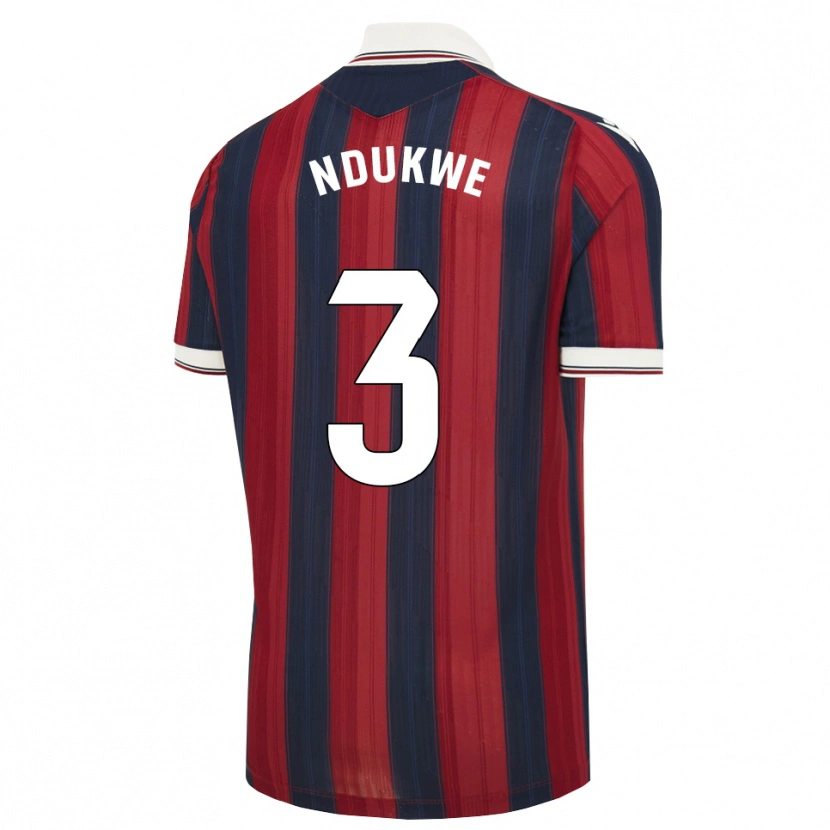 Danxen Donna Maglia Ifeanyi Ndukwe #3 Blu Notte Rosso Kit Gara Home 2026/27 Maglietta